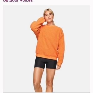 outdoor voices megafleece crew neck sweatshirt